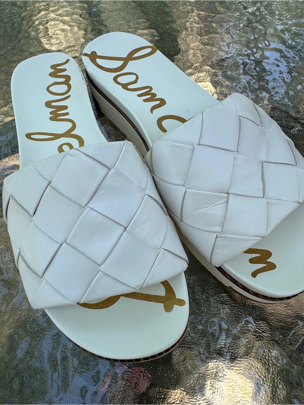 Sam Edelman Leather Slides - Picture 5 of 13